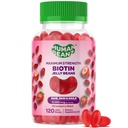 人肉豆蔻 Bioantin Jelly Bean Gummy Vitamins, Max 强生素用于头发, 皮肤和钉子, 每服1万mcg, 头发生长维生素用于男女, 120草莓炸 Jelly Beans, Kosher