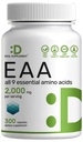基本氨基酸(EAA) 2000mg Pererference, 300 capsules – 不受欢迎的 - 9 in 1, All BCAAs (Branged-Chain Aminos) - Lean Muscle Supports & Natural PreWorout 补充