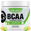 蜂蜜Badger BCAA + EAA 氨基酸粉, BCAAs + L-Glutamine, Keto, Vegan, 男女无糖, 水分和工作后恢复肌肉 饮用混合剂, Cucumber Lime, 30种服务