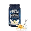 Vega蛋白 + 恢复,香草 – 30g Vegan 蛋白,乳品和Gluten Free,Probiotics,NSF认证,28.8 oz(20名服务员)