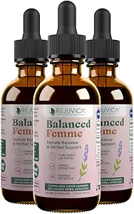 Rejuvica 健康平衡 Femme - 热闪光和女性平衡的更年期支持 - 液体交付更好的吸收 - 黑色 Cohosh, Dong Quai, Vitex, Maca Root & More!
