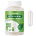 Size 3 Empty Capsules - 130 Count Clear Empty Pill Capsules Size 3 with Capsule Filling Kit, Fillable Vegan Vegetarian Capsule Empty for Vitamins, Easy for DIY Supplements