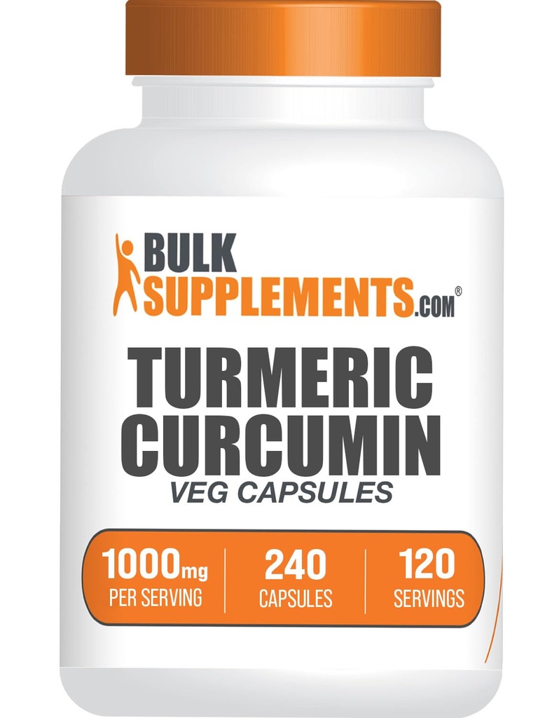 Bulk Assupports.com Turmeric Capsules - Turmeric Curcumin Supplement 1000mg - Gluten Free, 240 Veg Capsules (Pack of 1) (中文(简体) ).