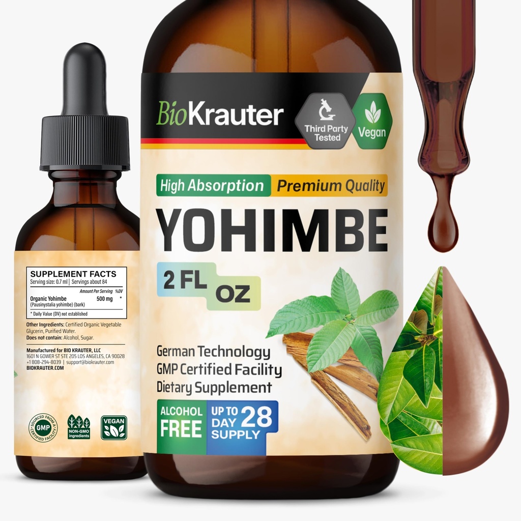 BIO KRAUTER Yohimbine - Vegan Yohimbe 男女补编