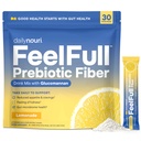 Nouri FeelFull Prebiotic Fiber drink Mix QQ支持自然完整, Appetite & Cravings Control, Gut & Metabolic Health → Oligofructose, Glucomannan & Chromium → 30 棒包装