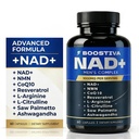 Boostiva NAD+ Supplements for Men, with Resveratrol, CoQ10, L Citrulline and Lycopene, Anti-Aging, Stamina, 60capsules