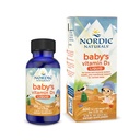北欧自然宝宝的维生素D3,不味 - 0.76 oz - 400 IU维生素D3 - 健康骨骼,免疫系统支持,正常睡眠韵律 - 非GMO, 认证植物 - 90 服务