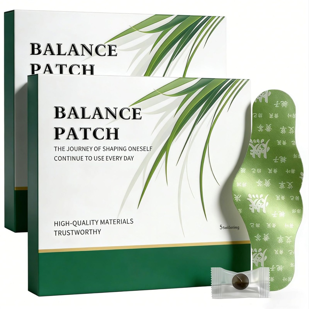 平衡补丁, Menstrual Cramp的植物草药纳维尔补丁, 2026 Waist & Abdomen的新草药平衡补丁, All Skin的Gentle公式(2boxs, 10 补丁)