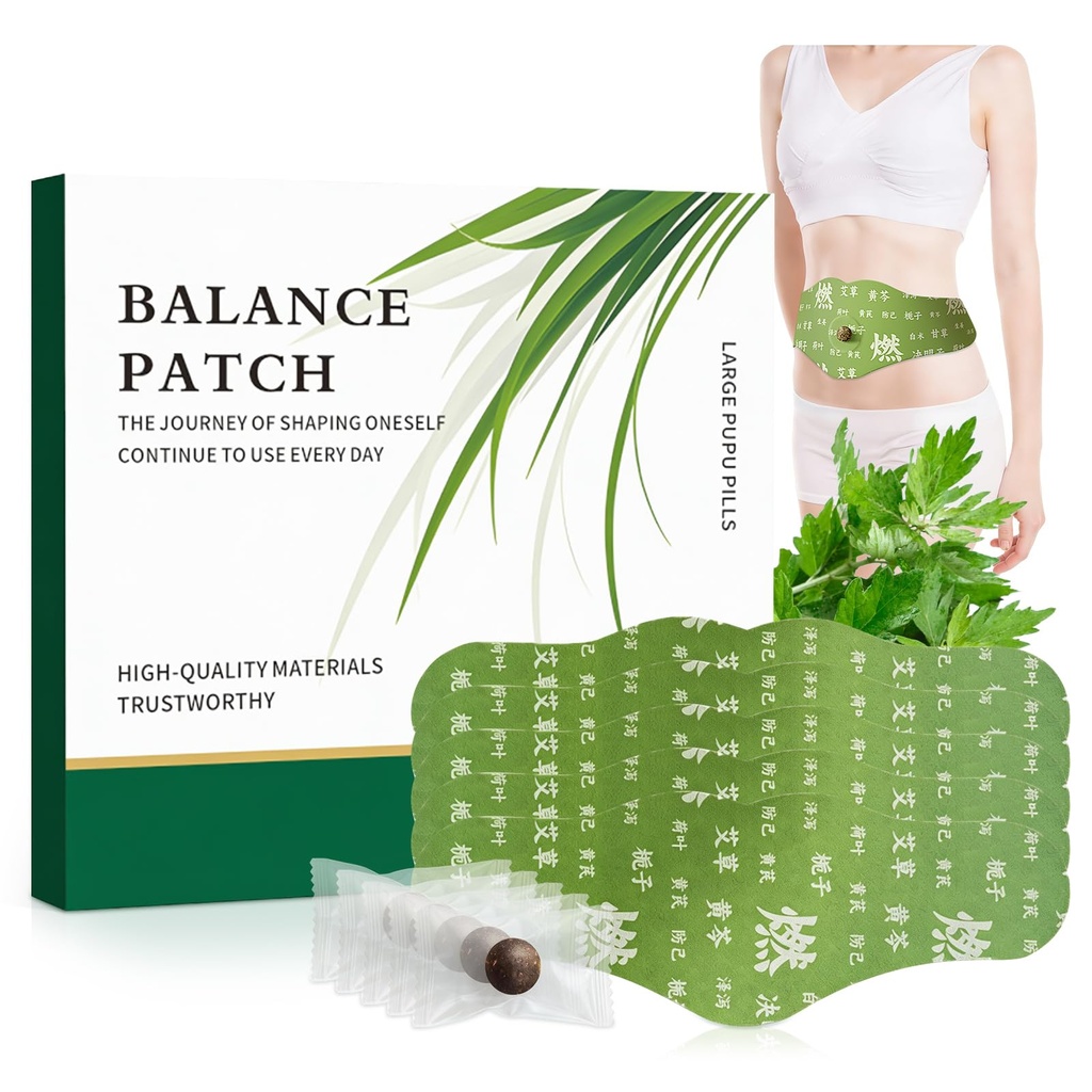 草皮帕片平衡 — Mugwort 草皮纳维尔补丁用于月经整容救济, 支持减压布劳丁外观, 推动腹部舒适性非刺激性设计 1盒 5 块(1盒)