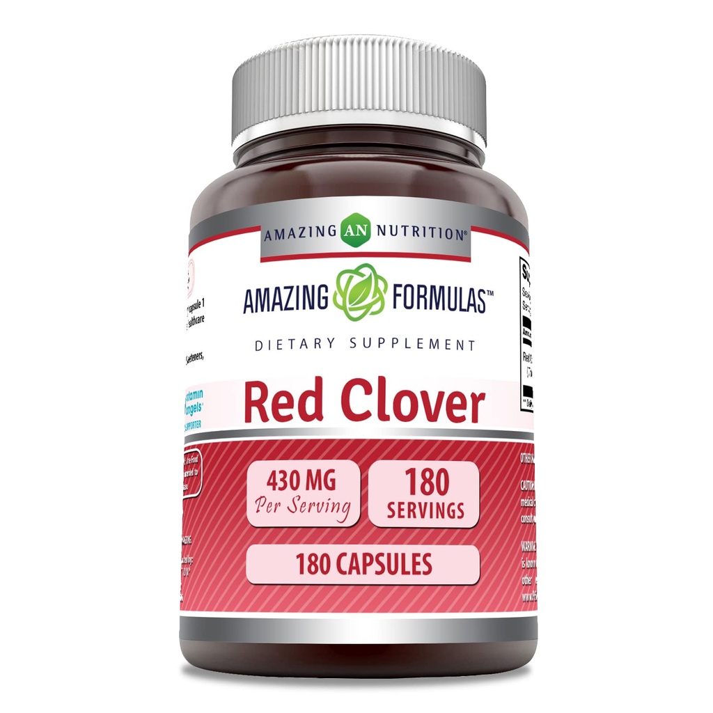 (原始内容存档于2017-07-21). Excellent Formures Red Clover 430 Mg Supplements QQ Capsules QX非GMO QX无Gluten-Free QQ 在美国制造 (1 Pack QQ 180 Count).