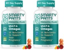SmartyPants 产前多维生素Gummys,Omega 3 (DHA/EPA), 甲基folate, Biotin, 维生素D3, C, 维生素B12, B6, A, K & Zinc, Gluten Free, 120 Counter (40天供应) (Pack of 2)