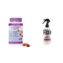 SmartyPants Organic Toddler Multivitamin Gummies & So Cozy Leave in Conditioner for Kids' Curly Hair, 60 Count