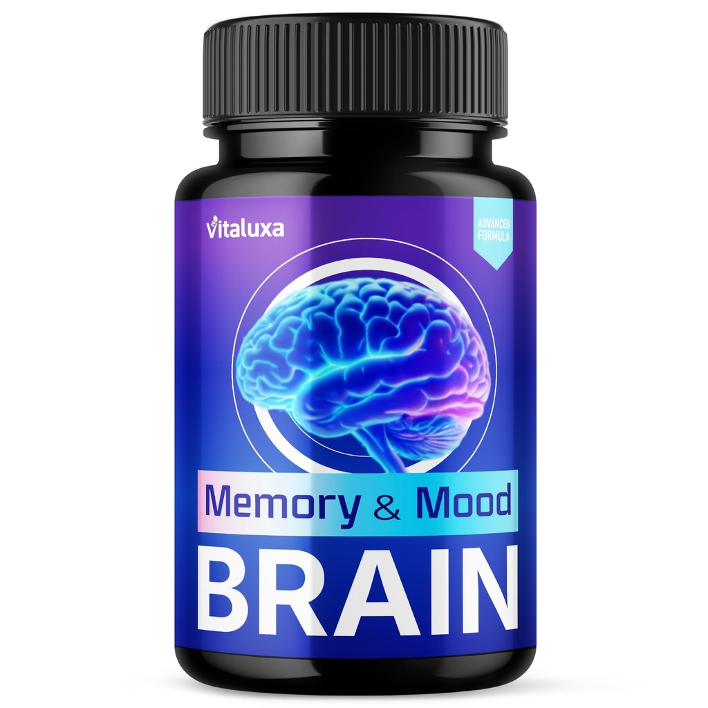 Brain Memory and Mood Capsules, Memory & Mood Brain Capsulas Supplement, Brain Health & Loss Support Pills, Cleansing Double Clean Pastillas, Advanced Wellness Nootropic Pills Reviews (60 Capsules)