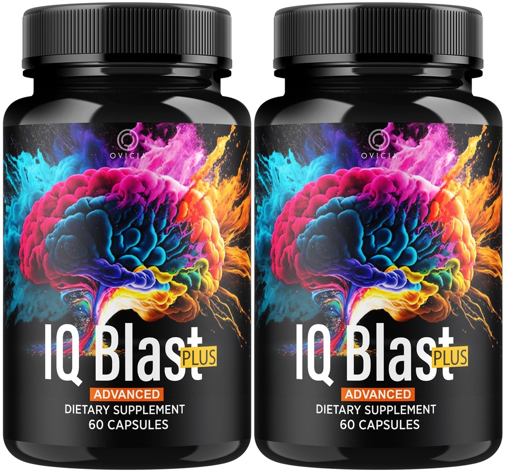 (2 Pack) IQ blast Plus - IQblast Plus 支持高级公式审查 IQblastPlus Pills 天然成份存储支持 Daily Vitamins for Health and Wellness, 120 Capsules for 2 个月