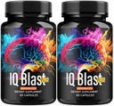 (2 Pack) IQ Blast Plus - IQBlast Plus Capsules Support Advanced Formula Reviews, IQBlastPlus Pills Natural Ingredients Memory Support Daily Vitamins for Health and Wellness, 120 Capsules for 2 Months