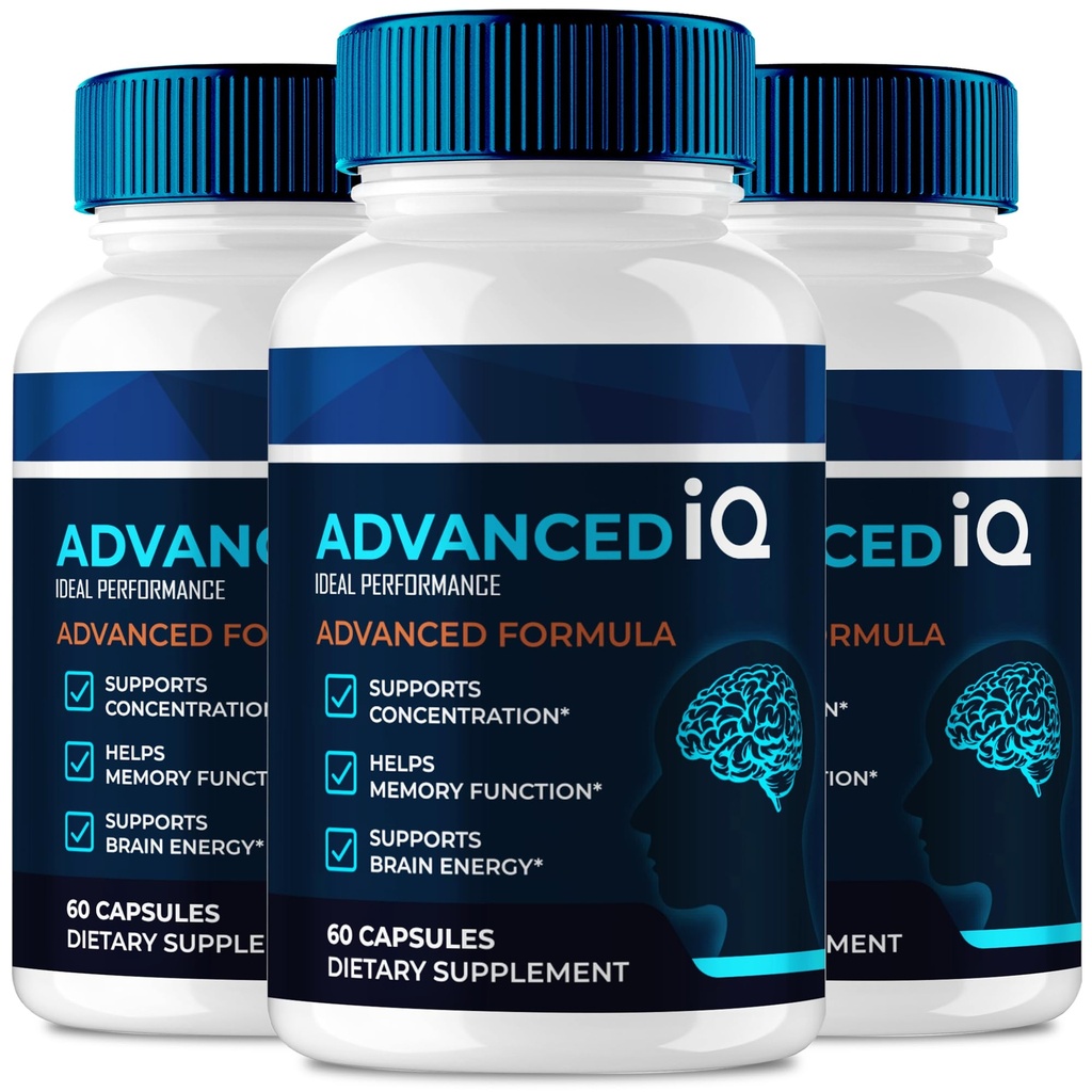 高级IQ脑辅助记忆和焦点卡普勒斯 高级IQ脑内存 Pills for Brain - 最大强度 全部自然公式 Nootropic Pills 高级IQ健康支持审查(3 Pack)