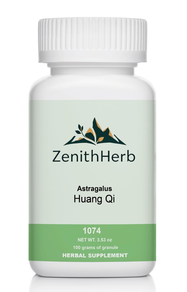 Huang Qi, Astragalus Root Herbal Supplement Granules, Supports Immune Health & Energy, 100 Grams/Bottle