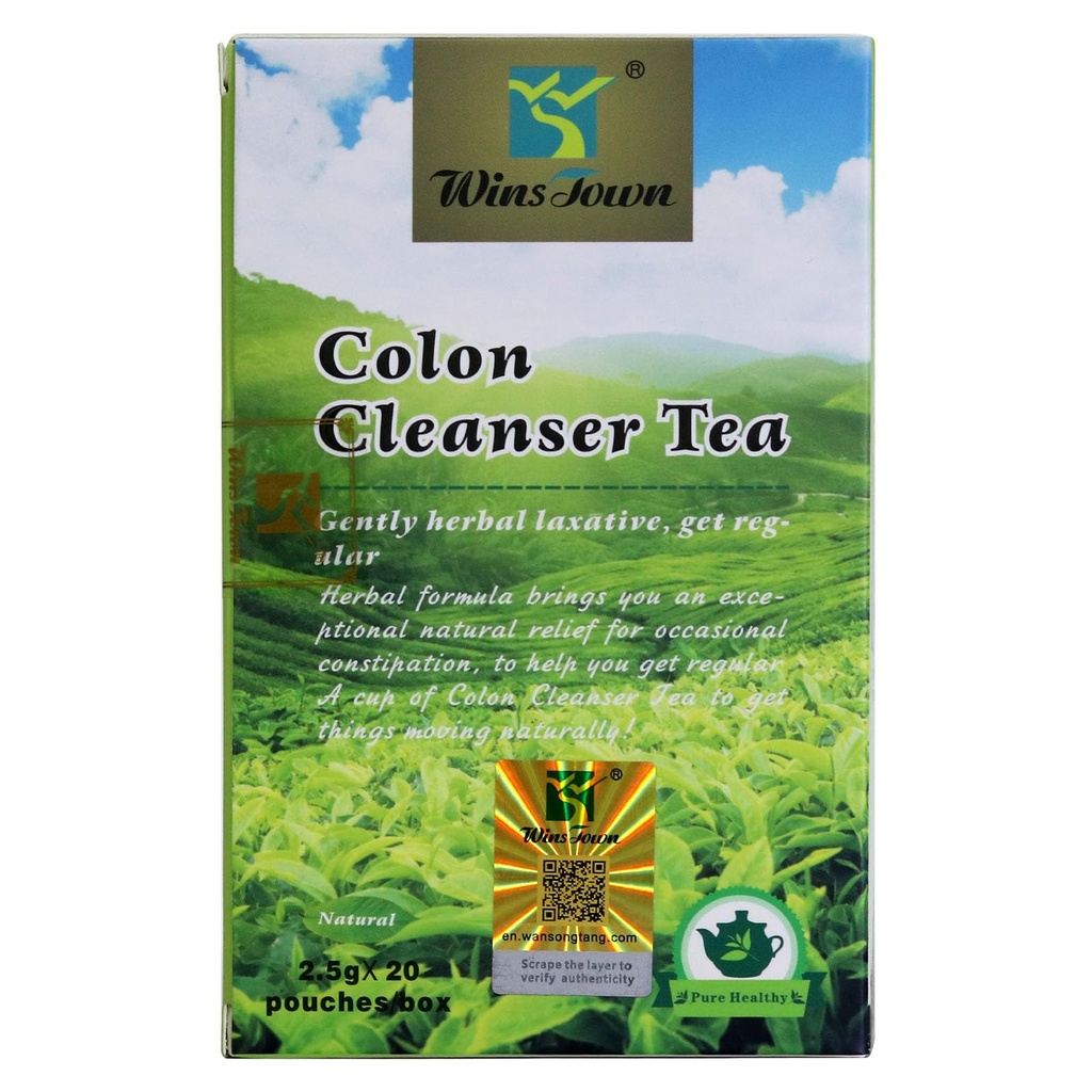 Colon Cleanser Tea, Herbal Tea for Digestive Health, Supports Regularity & Gut Comfort, 20 Tea Bags