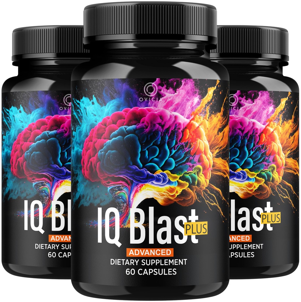 (3 Pack) IQ blast Plus - IQblast Plus 支持高级公式审查 IQblastPlus Pills 天然成份存储支持 Daily Vitamins for Health and Wellness, 180 Capsules for 3个月