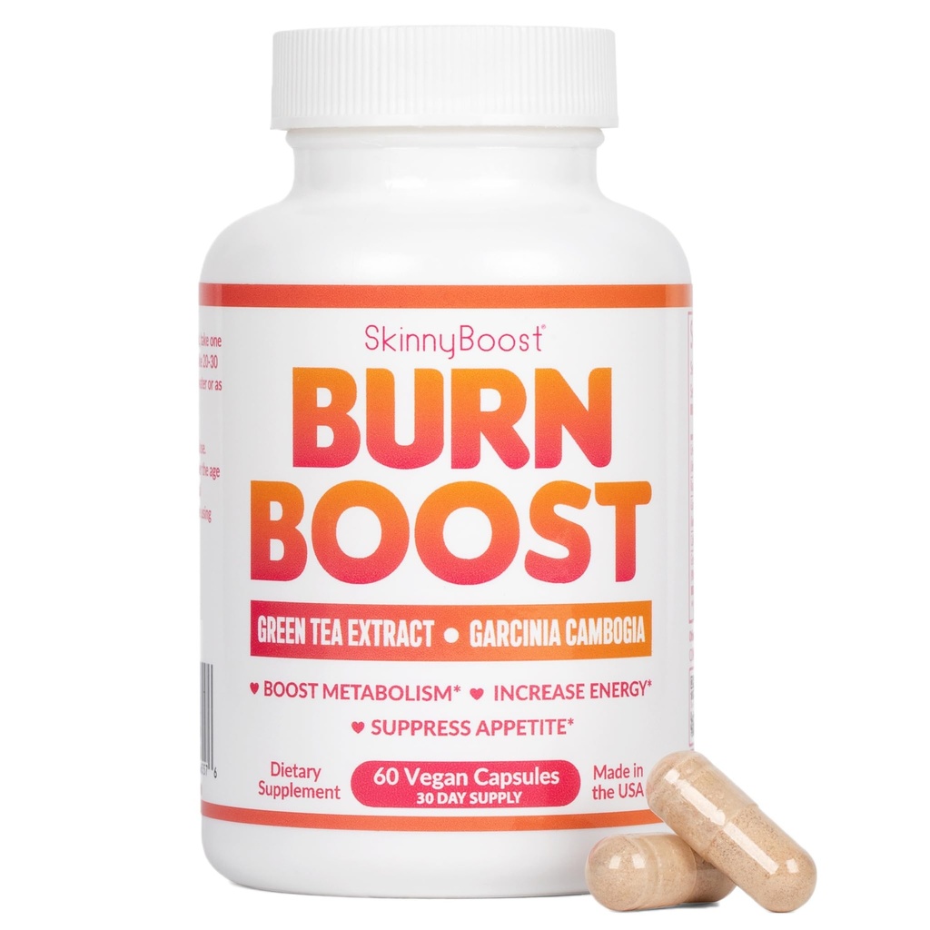 Skinny Boost Burn boost Capsules-60 Ct – 天然维冈代谢支持 绿茶和加西尼亚 Cambogia – Anotioxidants,能量和重量管理 Burn Boost Vagen Capsules