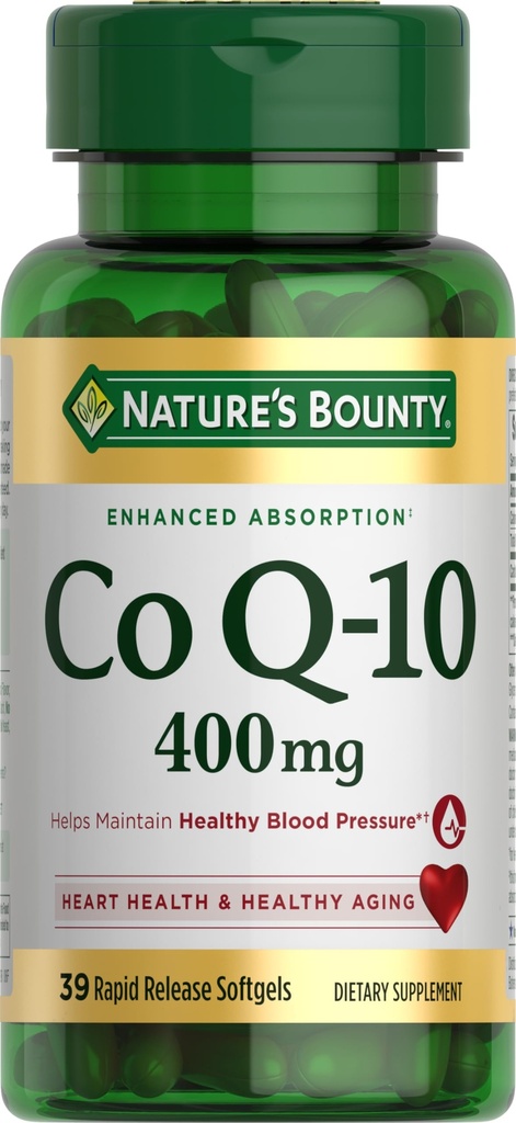 Natures Bounty Co Q-10 400mg, 39 快速释放软胶