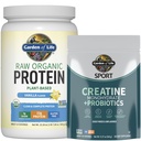 生命蛋白和凝血蛋白植物园 – Vegan Vanilla蛋白粉 20 与 BCAs, Probiotics & Ezymes + Creatine 单水合物 预研60 为肌肉,力量和性能服务