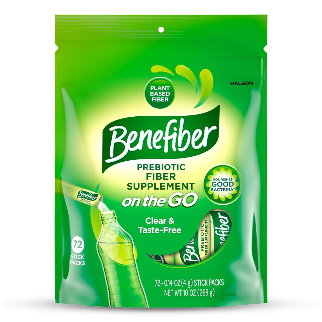 (原始内容存档于2019-09-29). Benefiber On The Go Prebiotic Fiber Supplement Powder for Decemberive Health, Daily Fiber, Unfritory - 72 sticks.