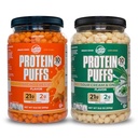 双峰低卡,Keto 友好蛋白Puffs Combo Pack, 1 Jug Sour Cream Flavor Puffs + 1 Jug Nacho Cheese Flavor Puffs