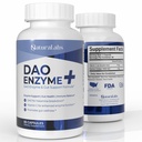 DAO 补充 Histamine 阻断剂 – DAO Enzyme + Diamine Oxidase 和 Vitamin C 用于 Gut 健康与食品支持 – 60 services - 1 Capsule before Meads for Histamine Relations.