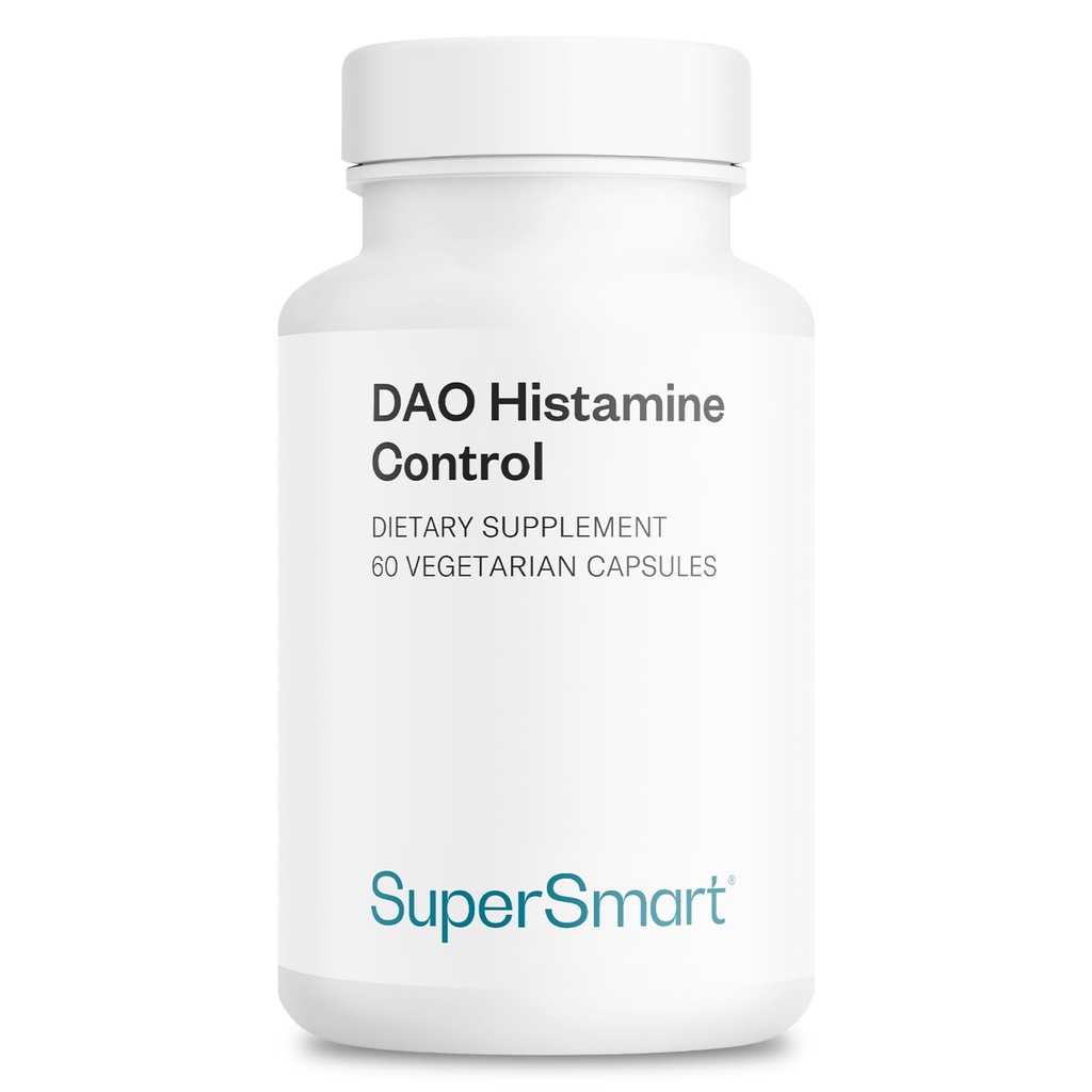 超智能 DAO 组织胺控制(HighPotency) - 微封装 Pea Sprouts DAO Enzyme - 用Quercetin & Vitamin C增强 - Diamine Oxidase 补充 QQ Vegan - 60 植物卡普尔s