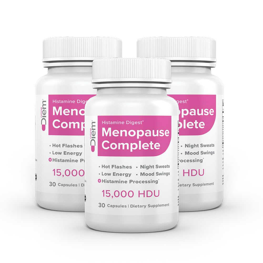 Omne Diem Menopause 完整 DAO Plus Hormone 支持补编 — Diamine Oxidase(DAO) Enzyme + Estro8PN Hops, Citicoline, Flaxseed & Black Cohosh – 30 Capsules(90) 互联网档案馆的存檔,存档日期2013-03-02.