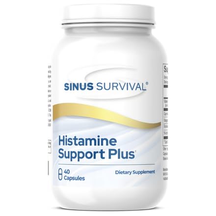 Histamine Plus Natural Histamine Blocker & Alergy Relief Supports Sinus Health, Immune balance & Not-Drowsy Histamine Regulation - 40 counts 支持西努斯健康,免疫平衡与非摇摆的Histamine 监管 - 支持天然Histamine Blocker和过敏救济补充 支持西努斯健康,Immune balance & 非摇摆的Histamine 监管 - 40个计数