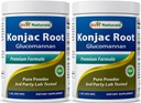 Best Naturals 2 Pack Konjac Glucomannan 根 1英镑 - 每服2 000毫克 - (总计2英镑)