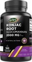 氧化 Konjac Root Glucomannan 2000 毫克 | 180 蔬菜 Capsules | Gluten-Free, N-GMO | 美国制造的补编