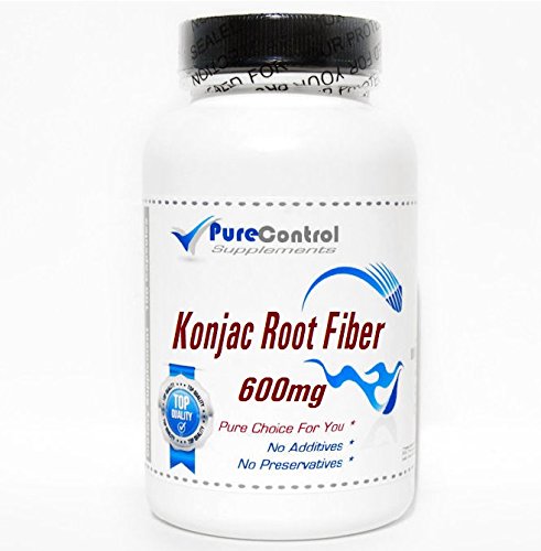 Glucomannan 600mg Konjac 根纤维 /// 180 Capsules // 纯 // 纯 由纯 控制 补充