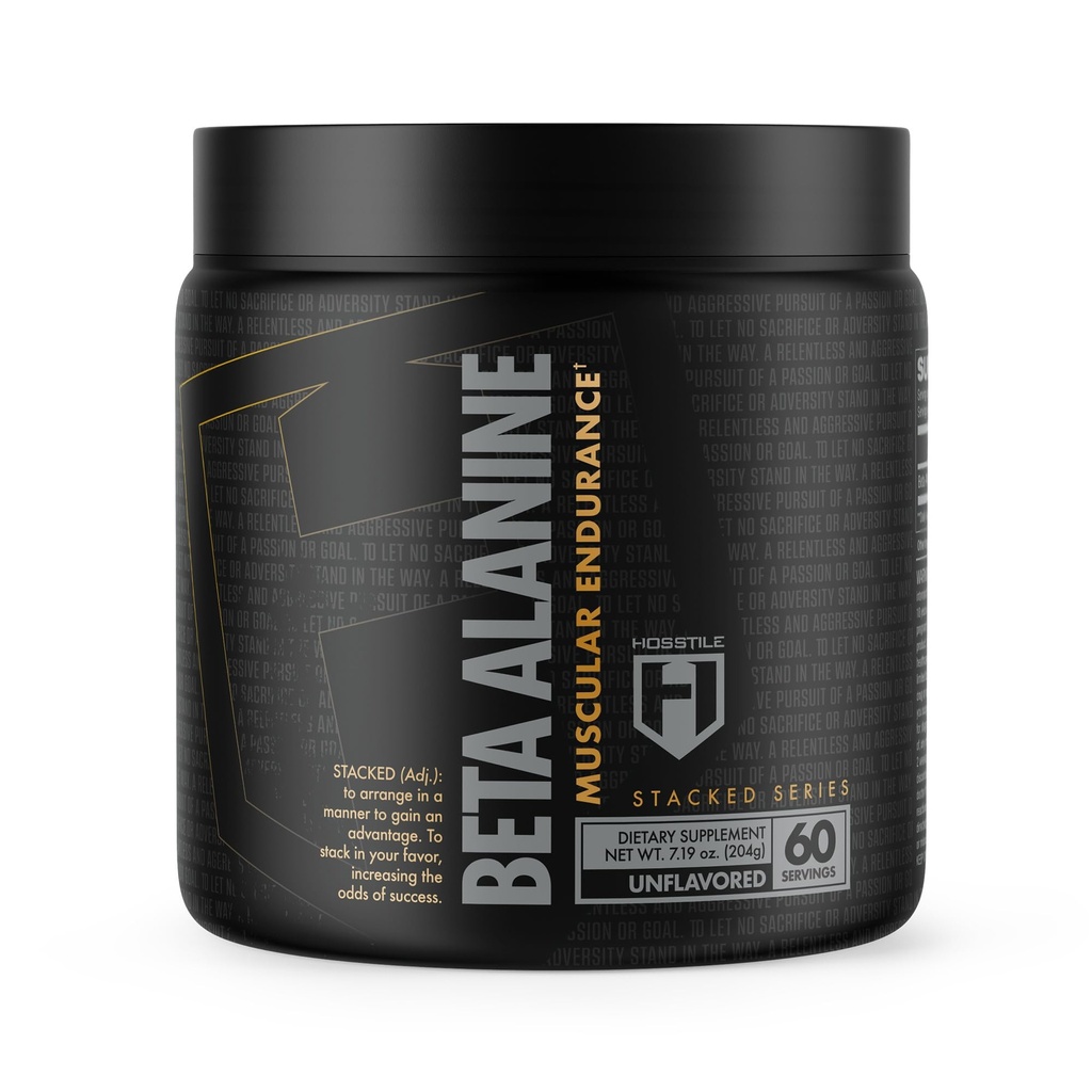 HOSSTIE Beta-Alanine Powder, 预研, 延迟肌肉肥胖, 增强力量和性能, 不受欢迎, 60种服务