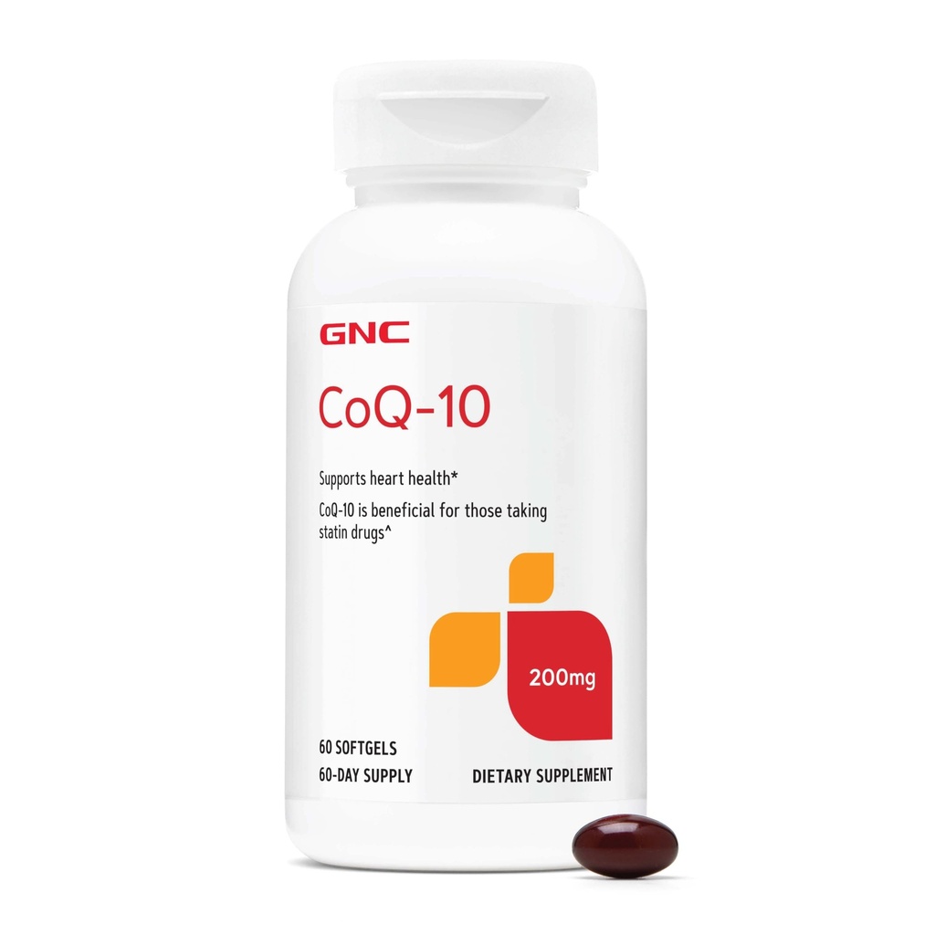 GNC CoQ10 100 mg 补充,支持心脏健康, 60 计数