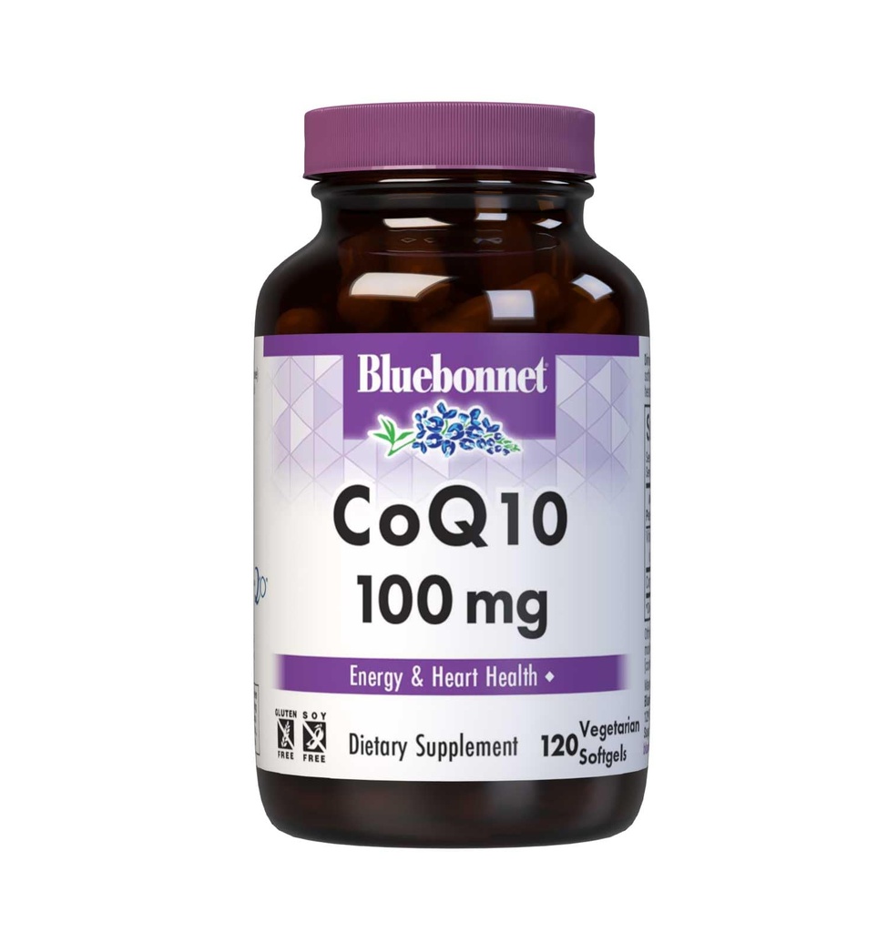 蓝本网 营养 CoQ10 100 mg, 能源生产*, 心脏健康*, 非GMO, 无胶体, 无豆体, 蔬菜友好, 120 蔬菜软胶, 120 服务