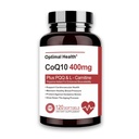 CoQ10,400mg 软胶,BioPerine促进更好的吸收+L-Carnitine,PQQ & Omega3s,抗氧化剂促进心脏健康与能源生产,Coenzyme Q10 维生素和补充物,120种服务