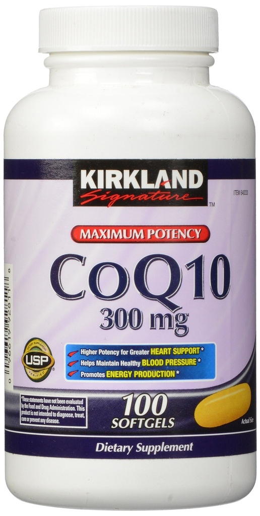 Kirkland 签名 COQ10 100 软胶,300 毫克, 6.4 荣斯