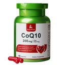 7月 Deer CoQ10 200mg 配有维生素E 20mg 高吸附抗氧化剂 Coenzyme Q10 支持心脏,能量,总体健康 补充 60 Capsules