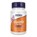 现在食品补充品,CoQ10 60毫克,药品级,通过发酵制成的CoQ10全译形式,60Veg Capsules