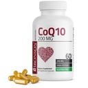 Bronson CoQ10 200 MG 高潜力电池能源生产,60个植物卡普尔