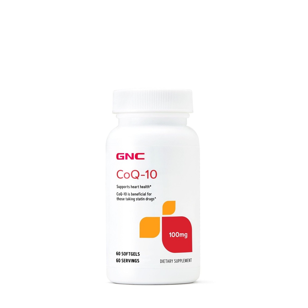 GNC CoQ10 100mg 补充,支持心脏健康,60人服务