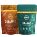 Primal Creatine Powder + Collagen Powder Bundle → 2-Pack → 肌肉恢复、力量和性能 → 不受欢迎,每个服务30人