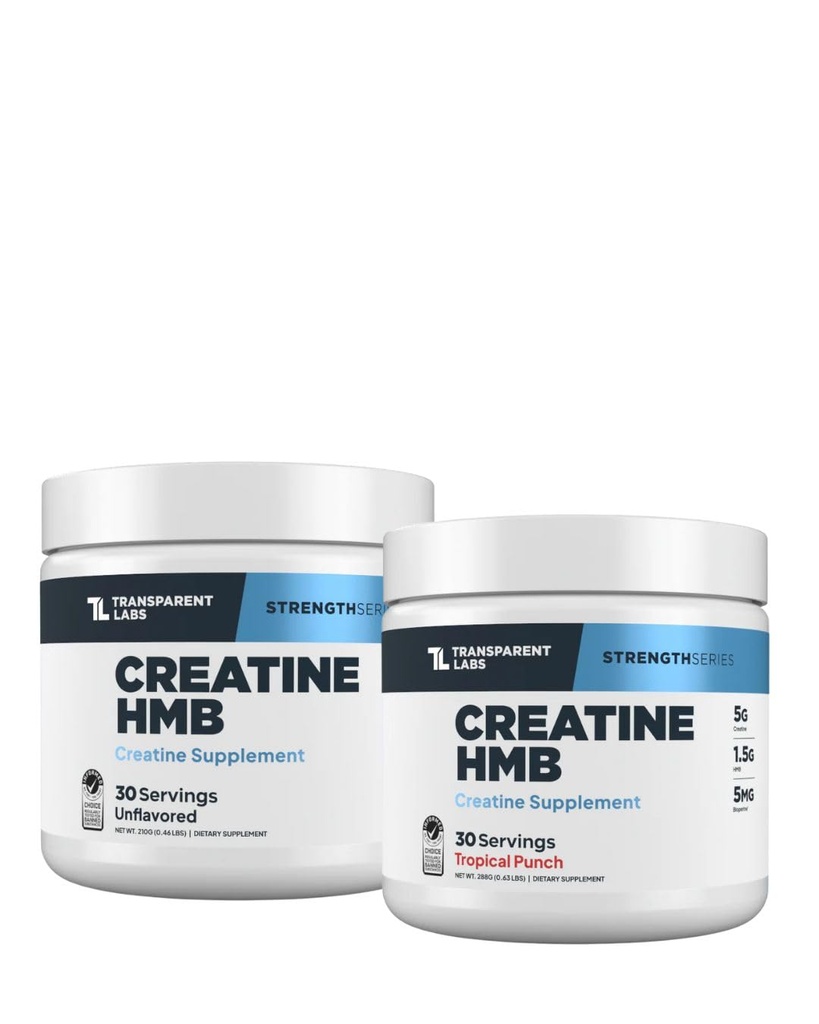 透明实验室 Creatine HMB(30架,热带冲锋机)和Creatine HMB(30架,未尝使用)