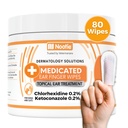用于狗的含氯己胺的Nootie Mediced Ear finger 擦拭、用于痒、敏感耳朵的Gentle Dog Ear 擦拭 -- -- 帮助去除蜡、污泥堆积和Odor 80擦拭 -- -- 在美国制造