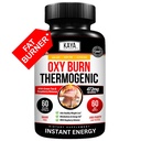 Kaya Naturals Supreme Fat Burner - 体重损失药丸 女性和男性 - 嗜好抑制剂补充剂 - 强力热致性饮食药丸 - 天然能源刺激氧化物燃烧 60 计数