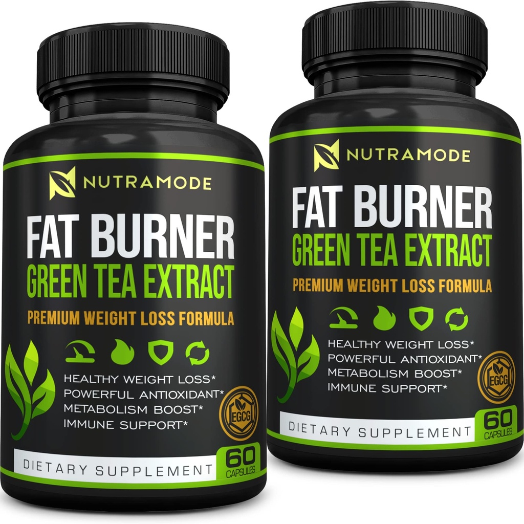 Premium Green Tea 提取脂肪燃烧器 补充 EGCG - Natural Appetite 镇静剂 - 健康减肥 饮食减肥药丸 对女性和男性减毒代谢作用快